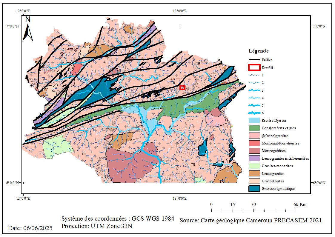 Carte Géologiques Djerem